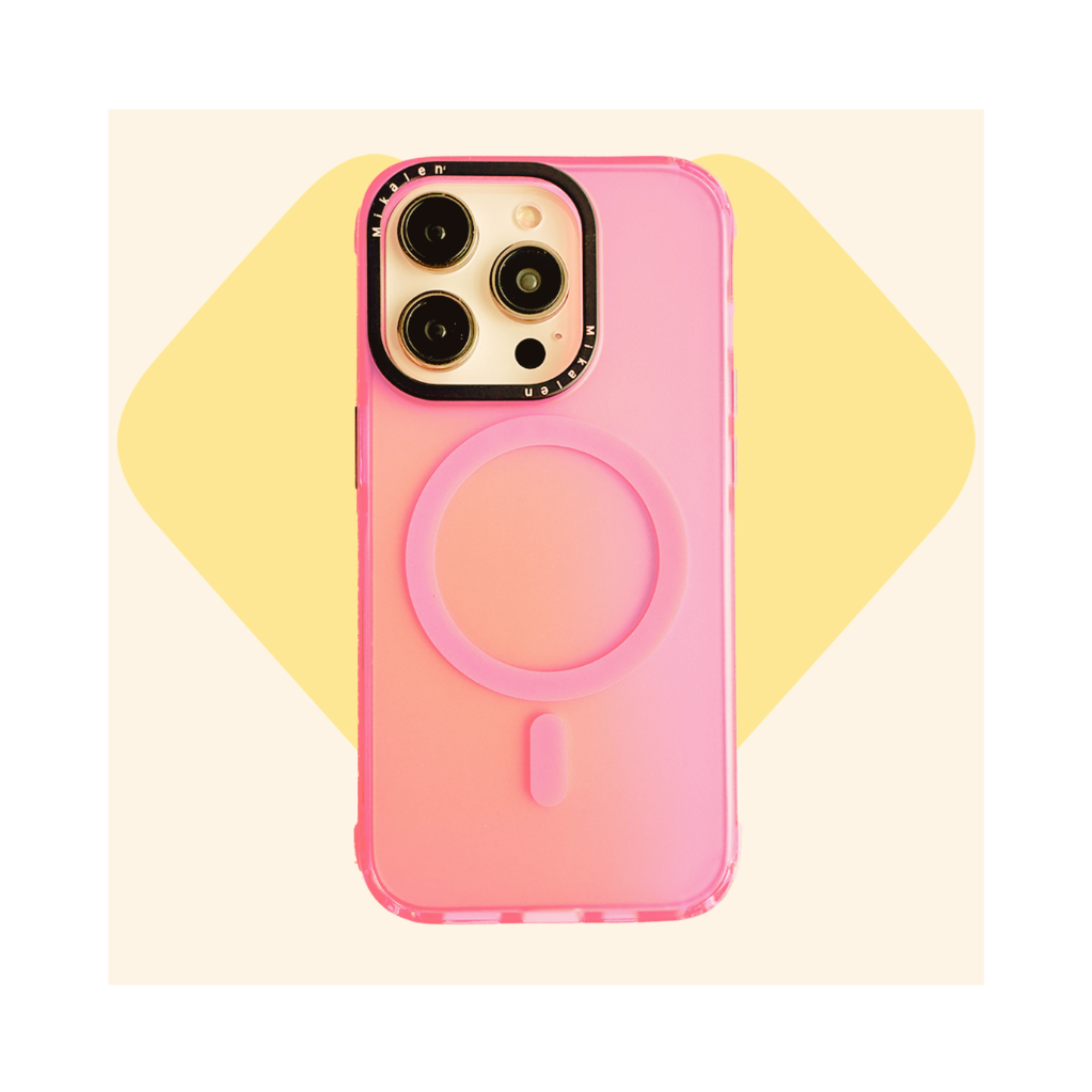 Funda para iPhone 15 Pro Max Mikalen Tornasol con MagSafe - Rosa