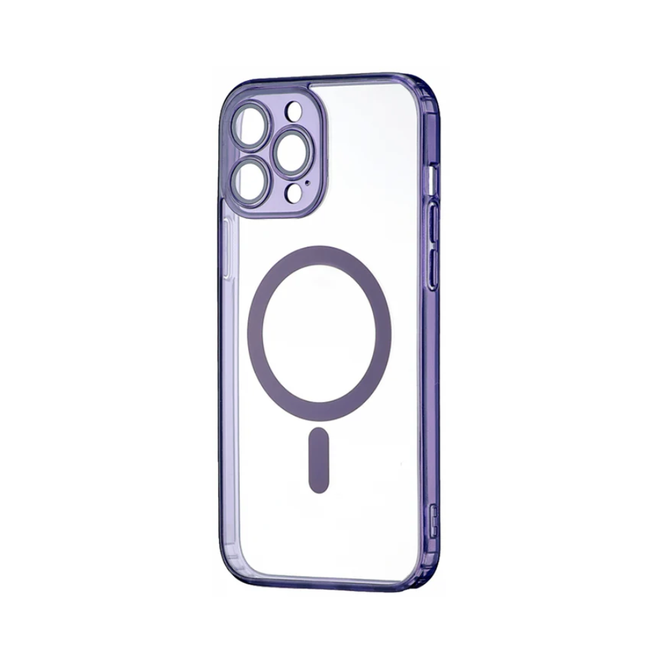 Funda para iPhone 14 Pro Magnetic con Protector de Cámaras y MagSafe - Morado