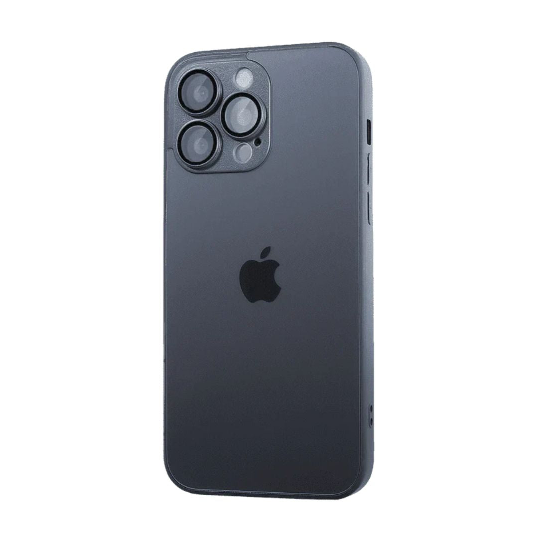 Funda para iPhone 16 Pro AG Glass con Protector de Cámaras y MagSafe - Negro