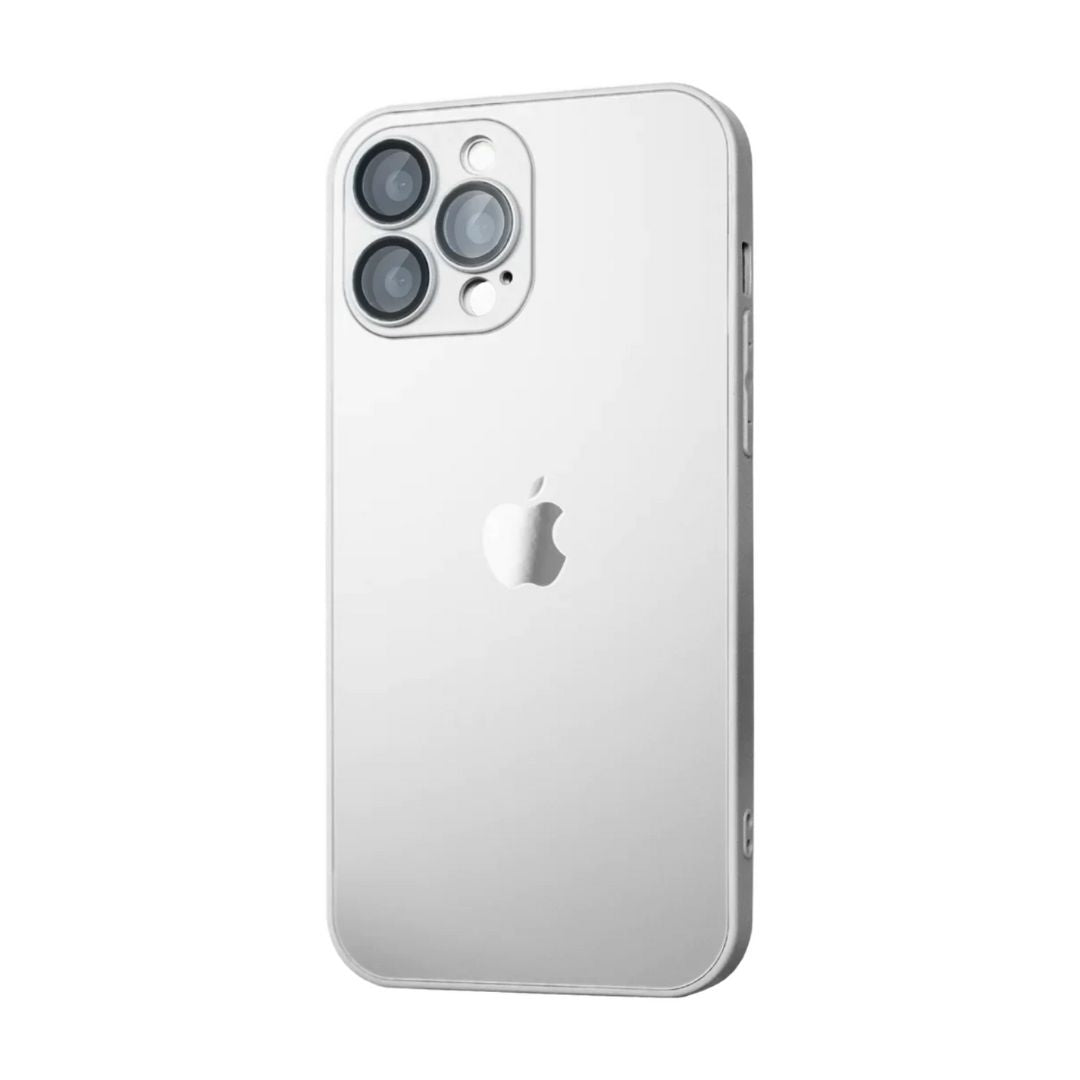 Funda para iPhone 16 Pro Max AG Glass con Protector de Cámaras y MagSafe - Blanco