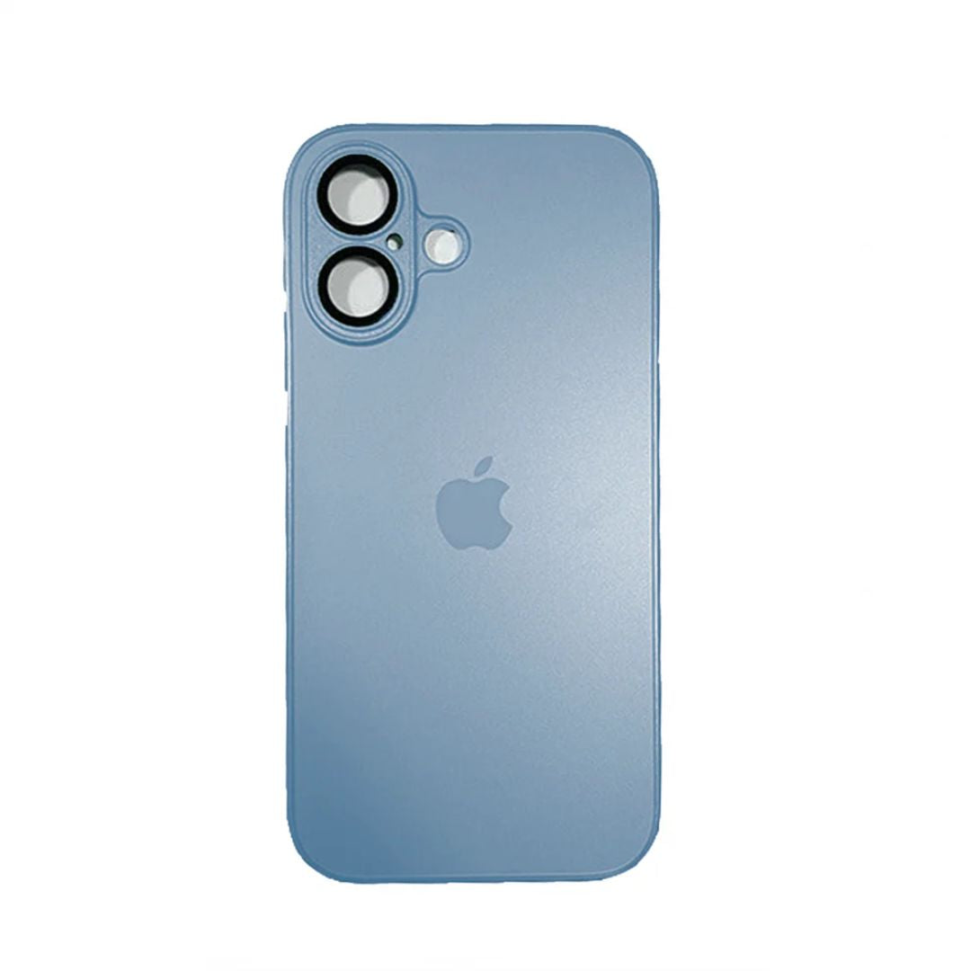 Funda para iPhone 16 Plus AG Glass con Protector de Cámaras y MagSafe - Celeste