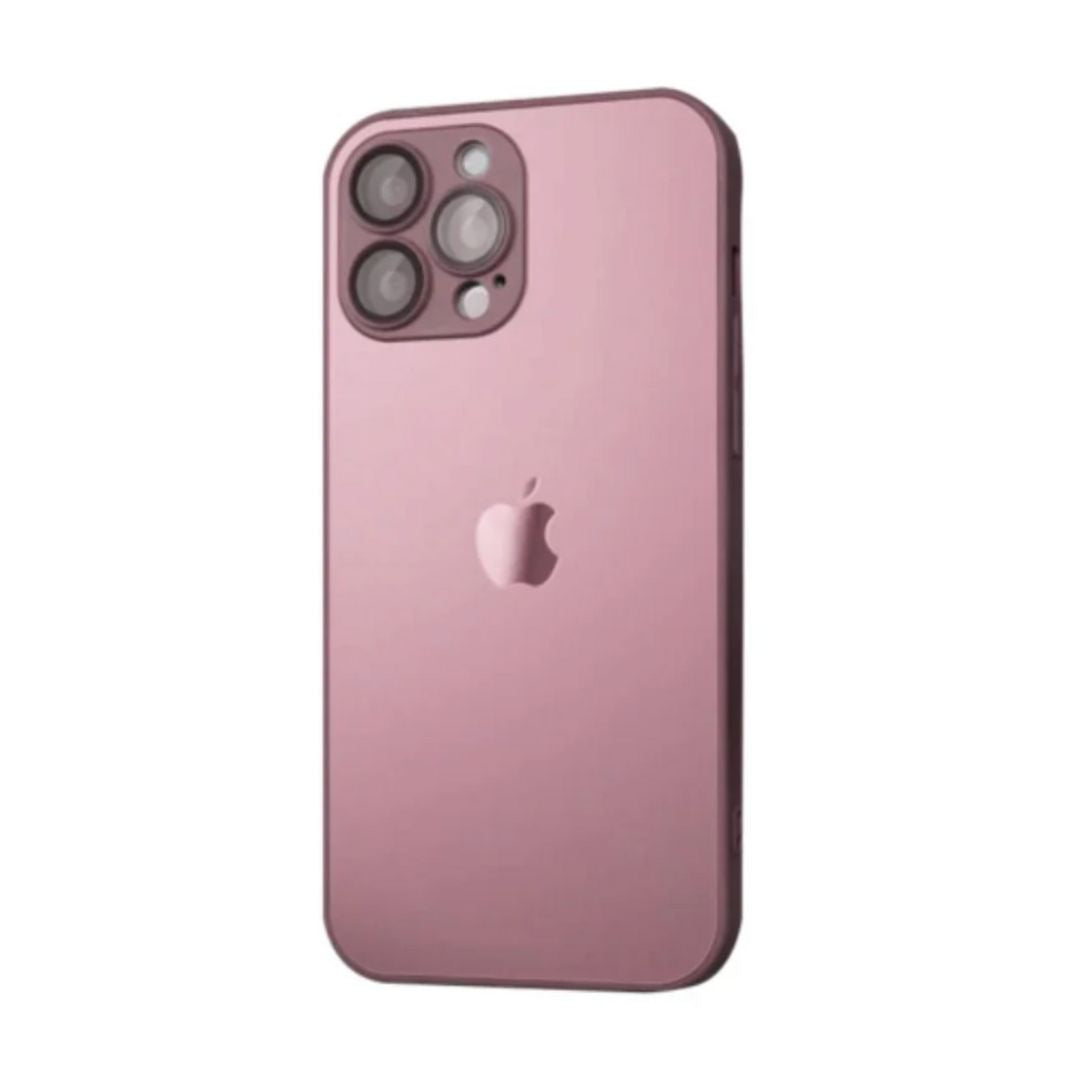 Funda para iPhone 16 Pro AG Glass con Protector de Cámaras y MagSafe - Rosa