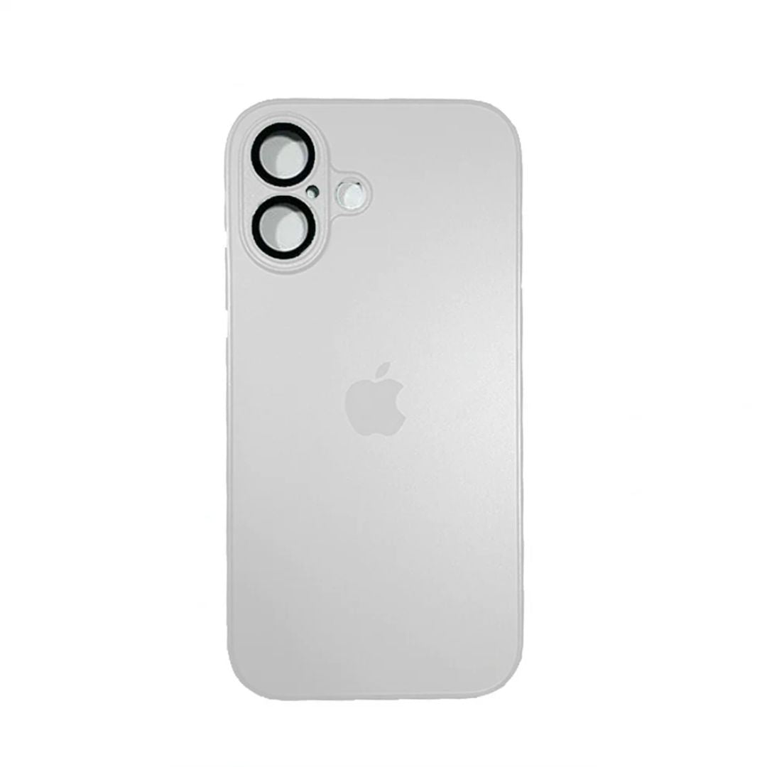 Funda para iPhone 16 Plus AG Glass con Protector de Cámaras y MagSafe- Blanco