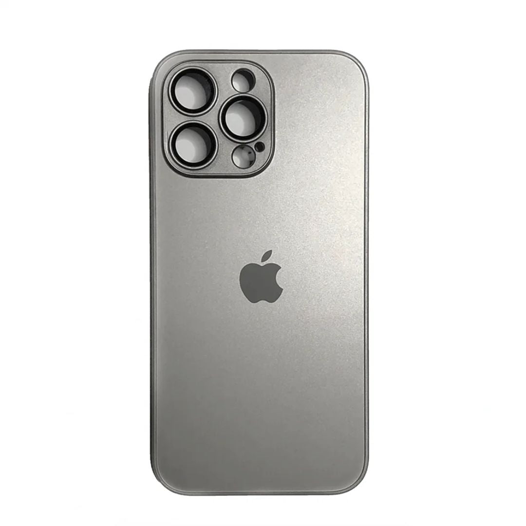 Funda para iPhone 16 Pro AG Glass con Protector de Cámaras y MagSafe - Gris