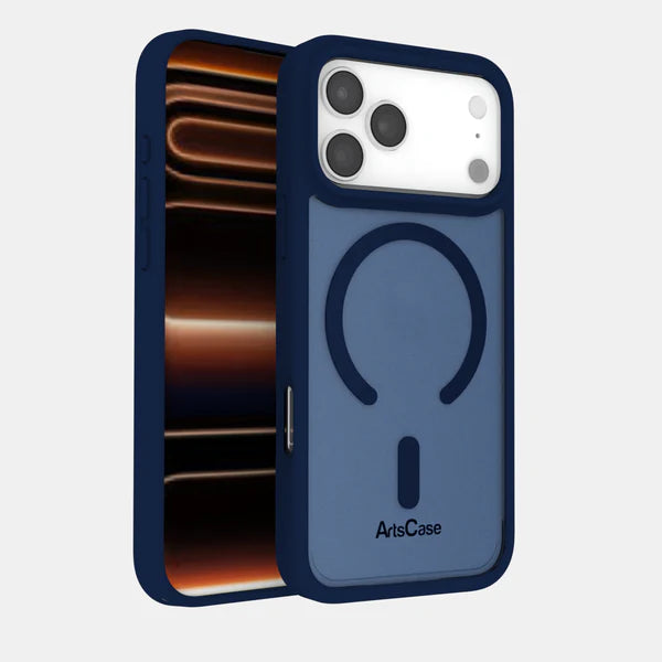 Funda para iPhone 17 Pro Max ArtsCase con MagSafe – Impact Hybrid Navy