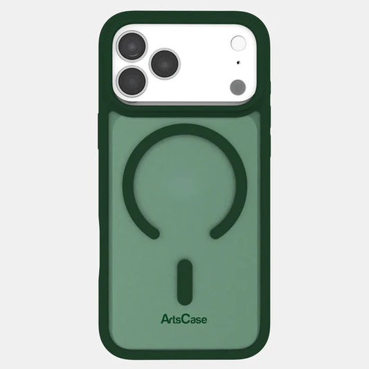 Funda para iPhone 17 Pro Max ArtsCase con MagSafe – Impact Hybrid Verde