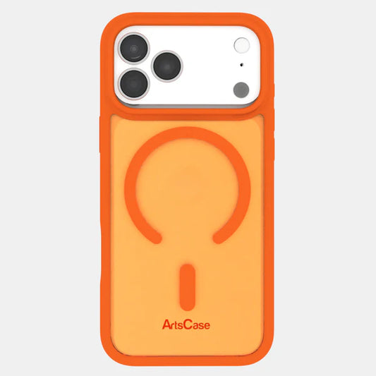 Funda para iPhone 17 Pro Max ArtsCase con MagSafe – Impact Hybrid Naranja