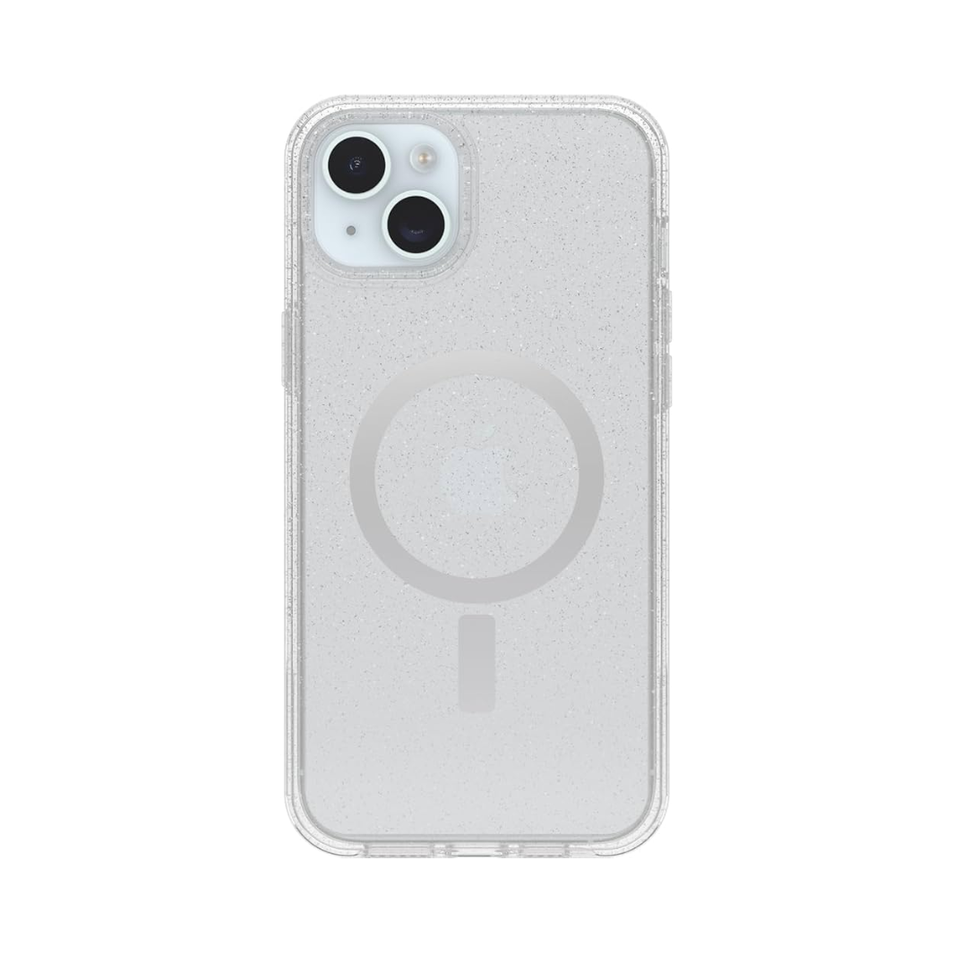 Funda para iPhone 15, iPhone 14 y iPhone 13 Symmetry+ Transparente Escarchado con MagSafe