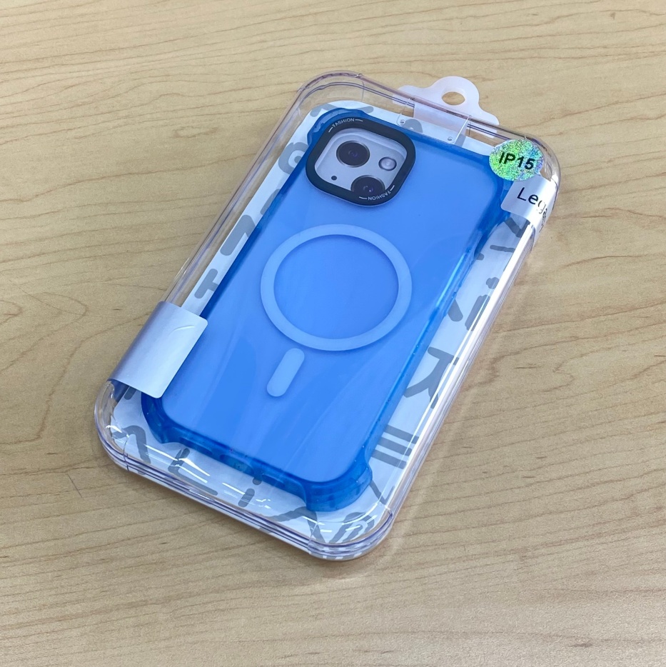 Funda para iPhone 14 Pro Max Legacy Bounce con MagSafe - Celeste con bordes escarchados