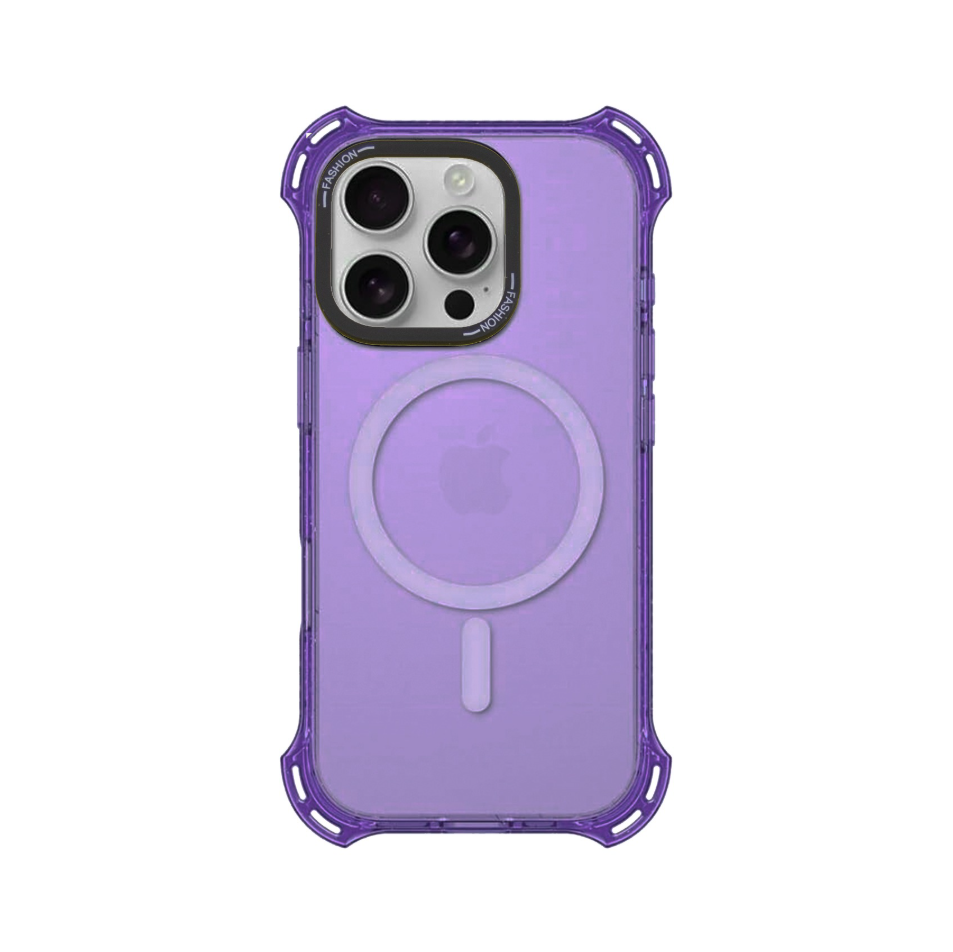 Funda para iPhone 14 Pro Max Legacy Bounce con MagSafe - Morado con bordes escarchados