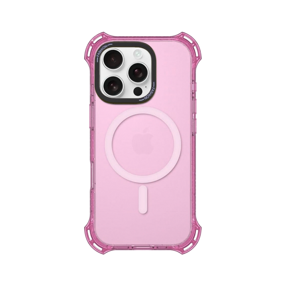 Funda para iPhone 14 Pro Legacy Bounce con MagSafe - Rosa con bordes escarchados