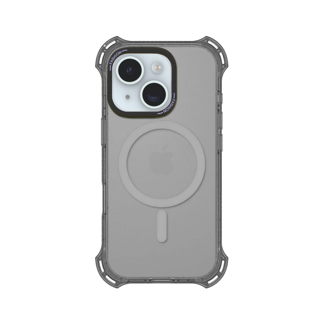 Funda para iPhone 15, iPhone 14 y iPhone 13 Legacy Bounce con MagSafe - Gris con bordes escarchados