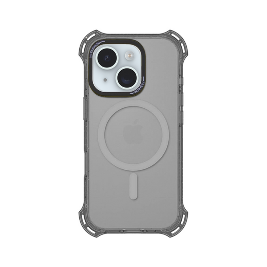 Funda para iPhone 15, iPhone 14 y iPhone 13 Legacy Bounce con MagSafe - Gris con bordes escarchados