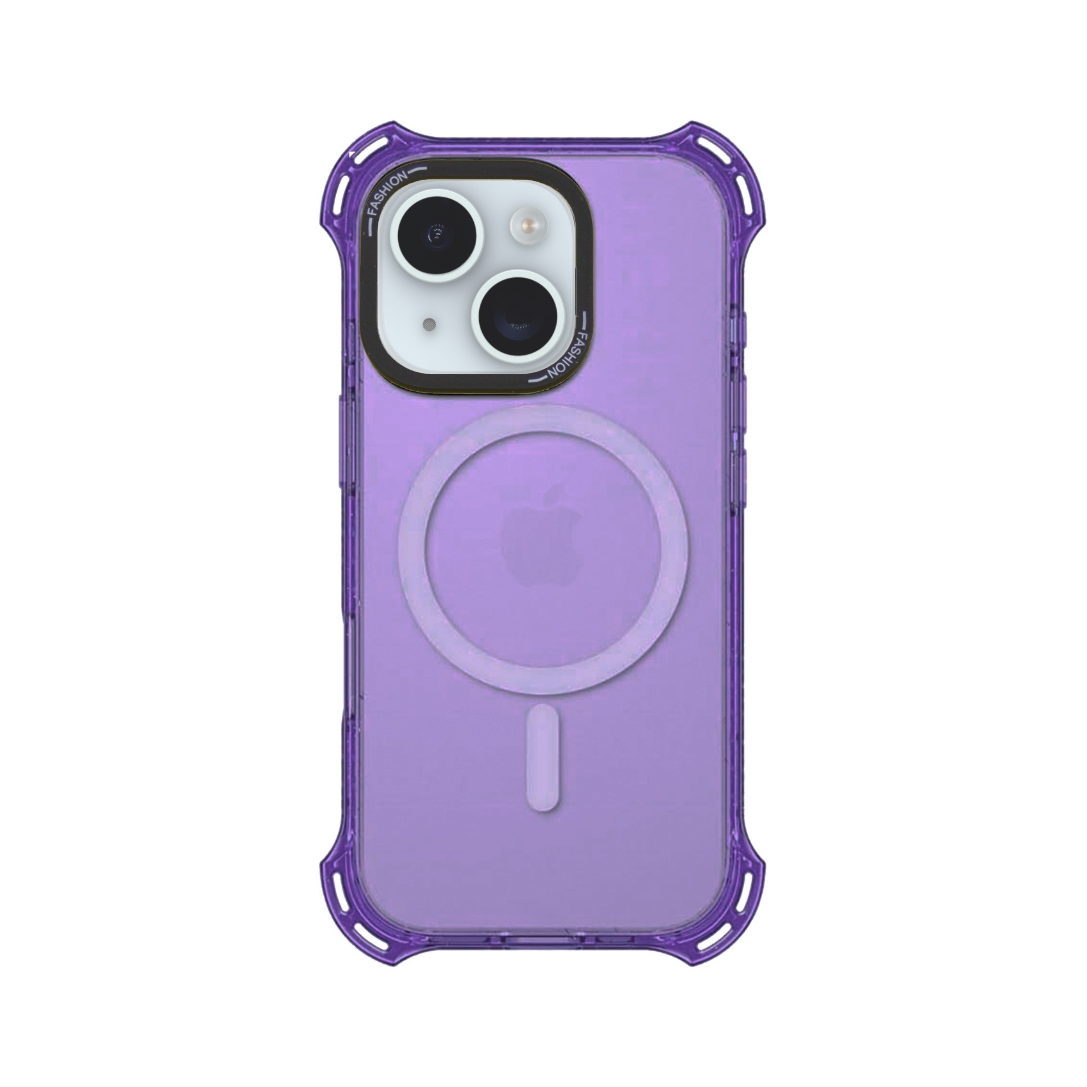 Funda para iPhone 15, iPhone 14 y iPhone 13 Legacy Bounce con MagSafe - Morado con bordes escarchados