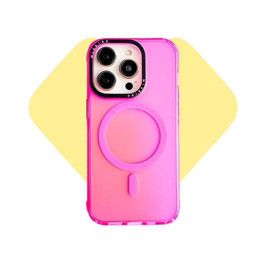 Funda para iPhone 14 Pro Mikalen Tornasol con MagSafe - Fucsia